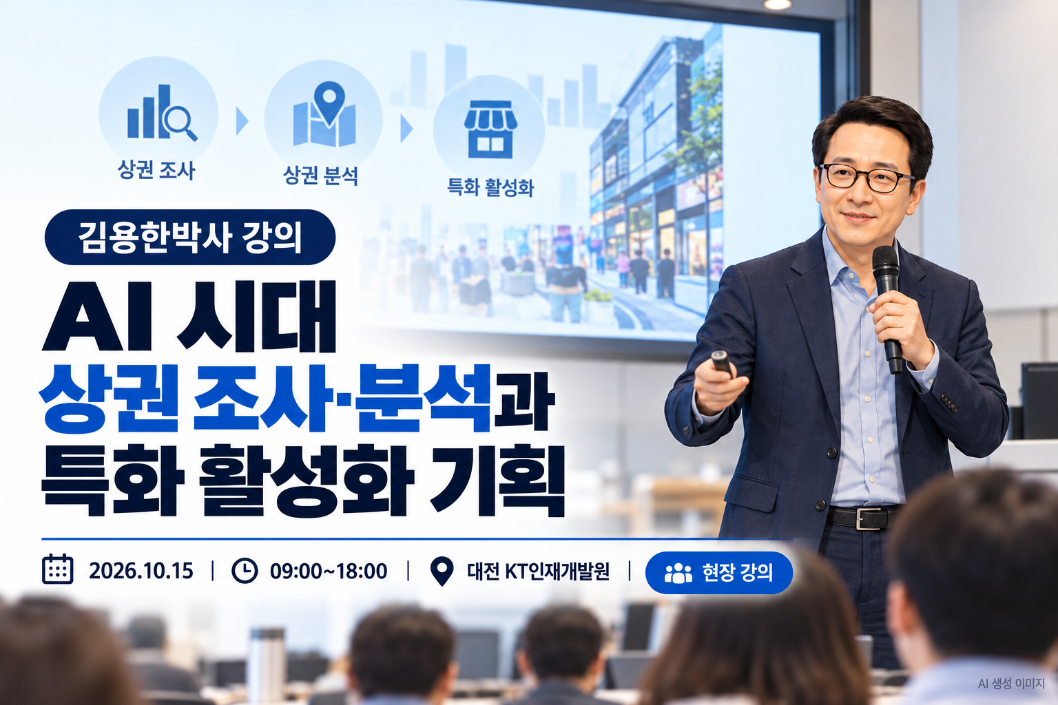 (김용한박사_강의) AI 시대, 상권분석부터 특화 활성화 기획까지! 대전서 상권육성 전문인력 신규단장과정 강의